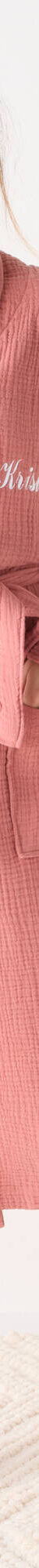 Peignoir col châle mixte triple gaze de coton Colombine®, personnalisable (bois de rose) Peignoir col châle mixte triple gaze de coton Colombine®, personnalisable (bois de rose)